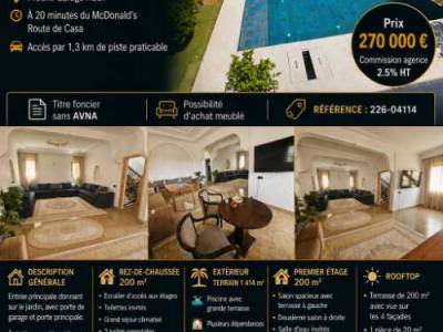 Villa avec piscine