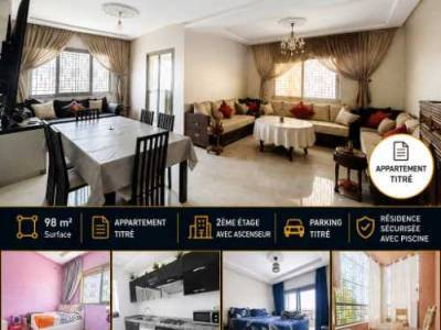 Appartement 98 m&sup2; avec piscine marrakech